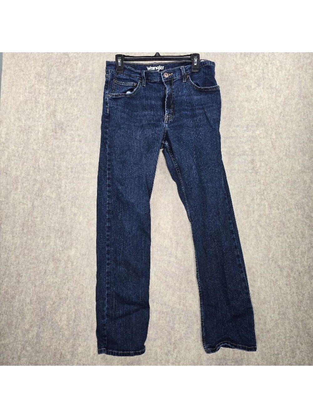 Wrangler Mens Classic Straight Fit Jeans Dark Wash Size 32x32 Stretch Denim